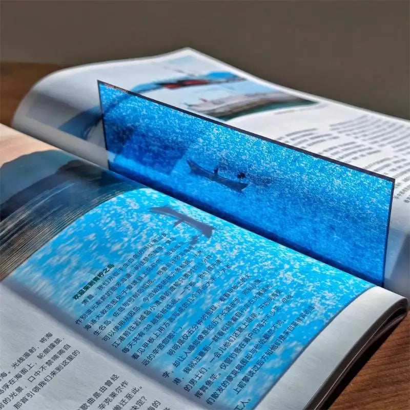 Acrylic Ocean Bookmark Clips Set of 7 – Seascape Book Clips Novelty Bookmarks Axl A2
