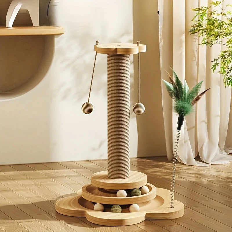 Sisal Jute Rope Cat Scratching Post Replacement – Extra Long Cat Scratching Rope Axl