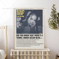 Lana Del Rey Album Wall Poster – Self-Adhesive Waterproof Sticker Music Wall Poster Axl z5 40x60cm No Frame