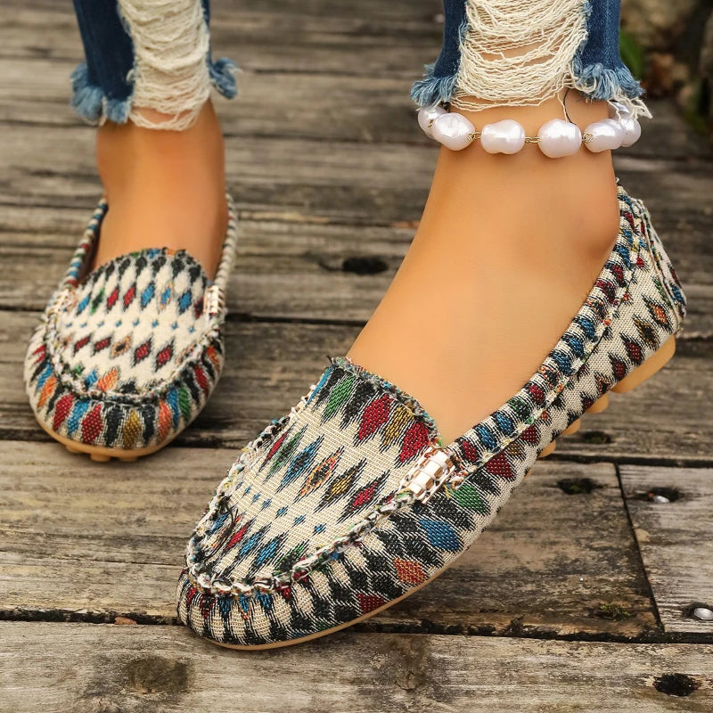 YBQJOO Women's Casual Flat Shoes – Round Toe Slip-On US 5–14 Women's Flat Shoes Axl