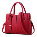 Women's PU Leather Tote Bag – Large Shoulder & Crossbody Purse Women's Leather Handbag Axl Burgundy