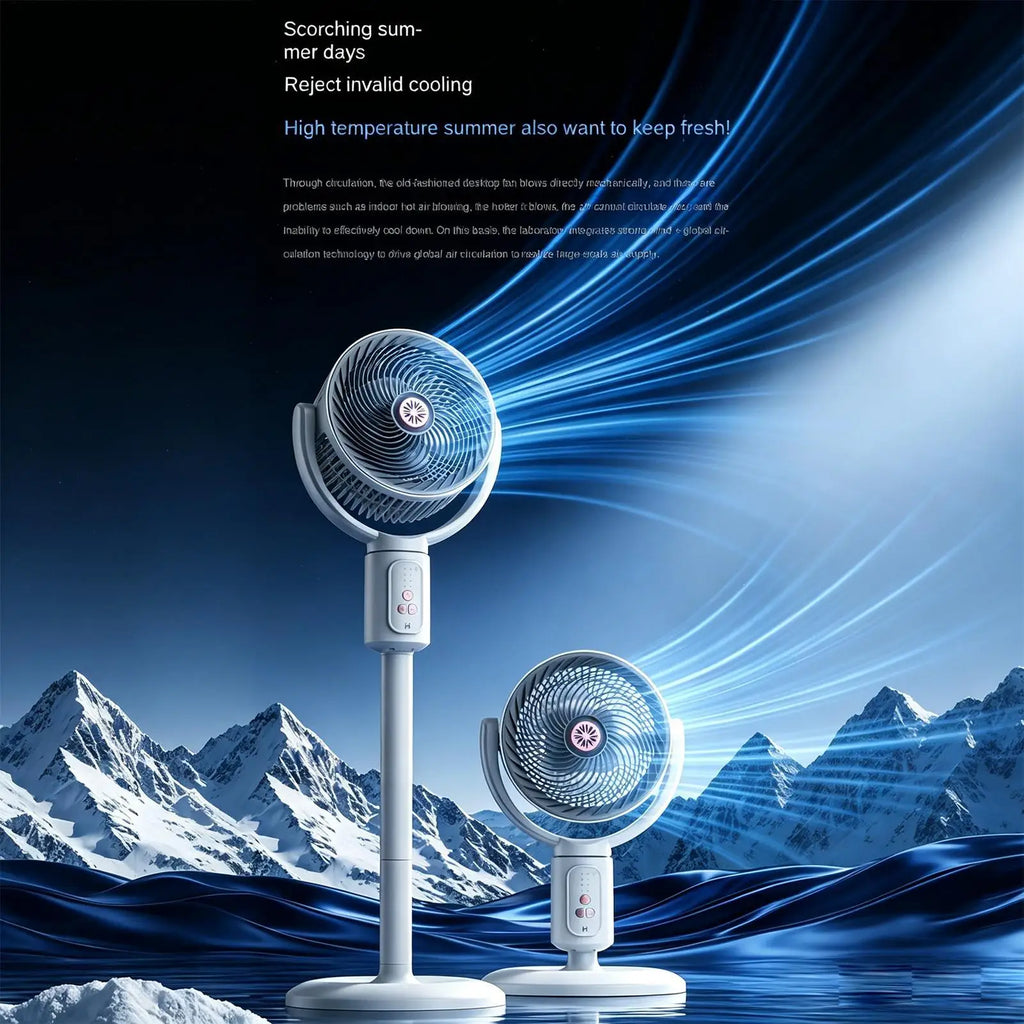 Oscillating Tower Fan 5-Speed Type-C Rechargeable Adjustable Height Oscillating Tower Fan Axl
