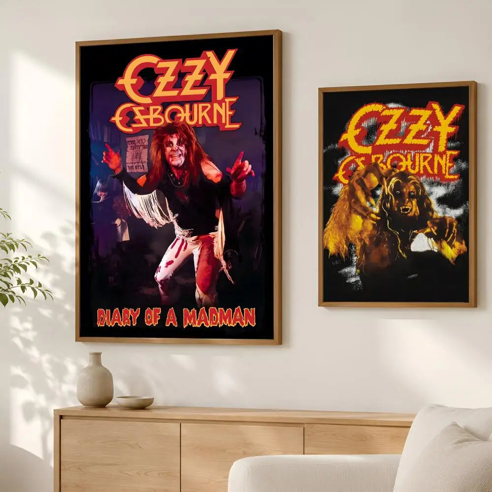 Ozzy Osbourne HD PVC Wall Poster – Self-Stick & Waterproof Wall Art Poster Axl