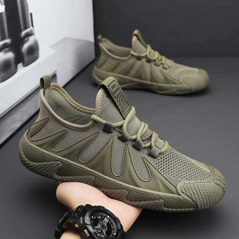 Men's Breathable Air Mesh Casual Shoes – Non-Slip Low-Top Men's Casual Shoes Axl