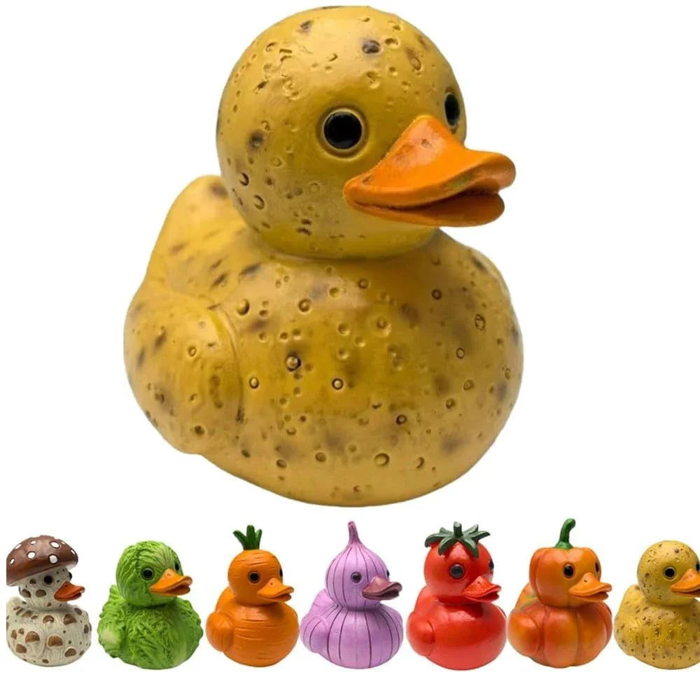 Whimsical Vegetable Duck Resin Figurine | Home & Office Decor Resin Figurine Axl