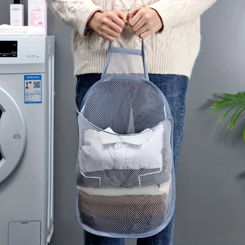 Foldable Wall-Mounted Laundry Basket – Hanging Clothes Hamper Laundry Hamper Axl