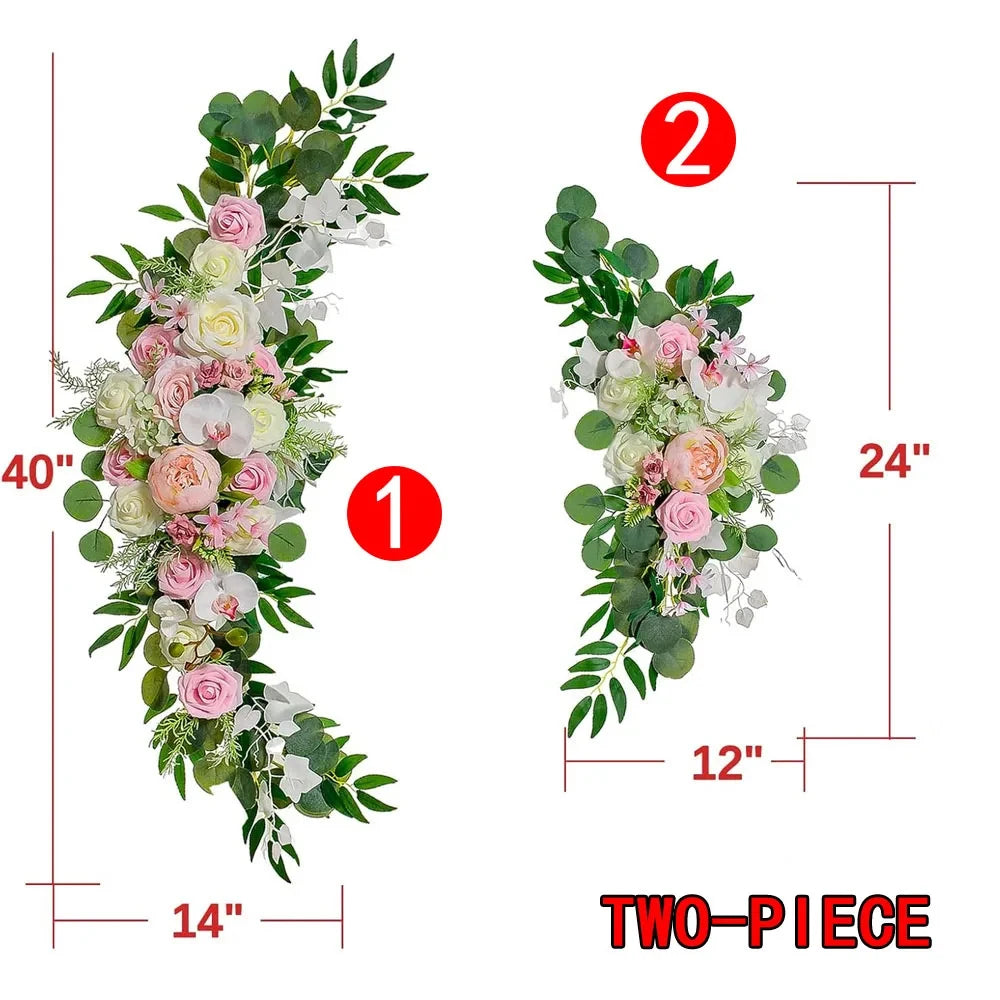 Artificial Silk Rose Hydrangea Garland – Wedding & Home Décor Artificial Flower Garland Axl Flowers
