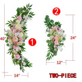 Artificial Silk Rose Hydrangea Garland – Wedding & Home Décor Artificial Flower Garland Axl Flowers