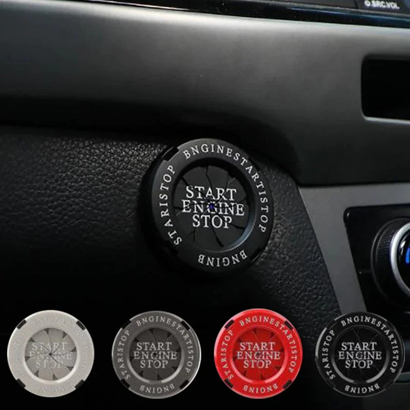 Blade Rotation Start Button Ring – Car Ignition Decoration Cover Car Interior Accessory Axl