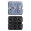 KEMORELA 6-Grid 3D Bear Silicone Ice Cube Mold – Teddy Shape Silicone Ice Cube Mold Axl Black