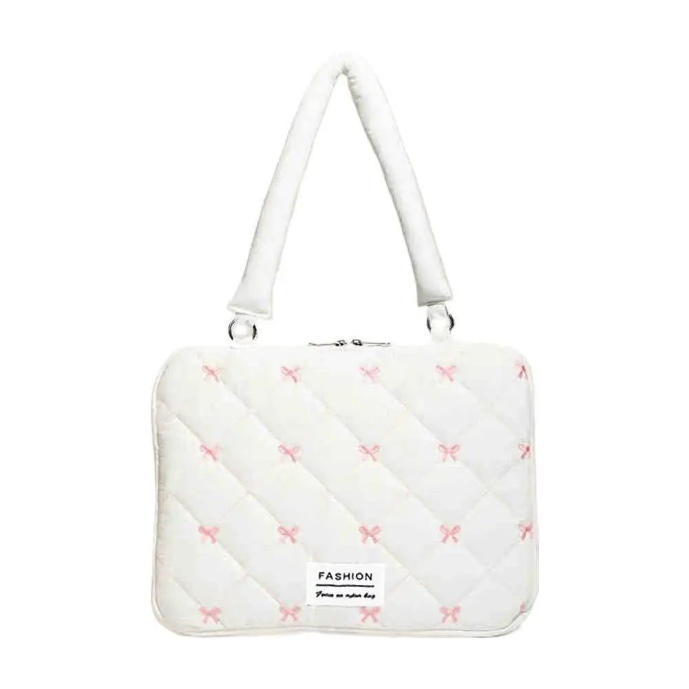 15" Cute Bow Laptop Sleeve Bag – Portable Notebook Case Women Laptop Sleeve Bag Axl B 15"