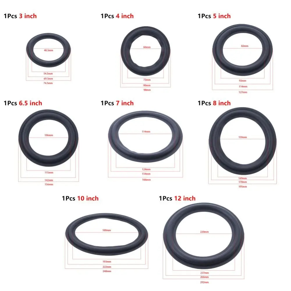 Speaker Repair Foam Surround Edge Ring – 3 to 12 Inch Speaker Repair Part Axl