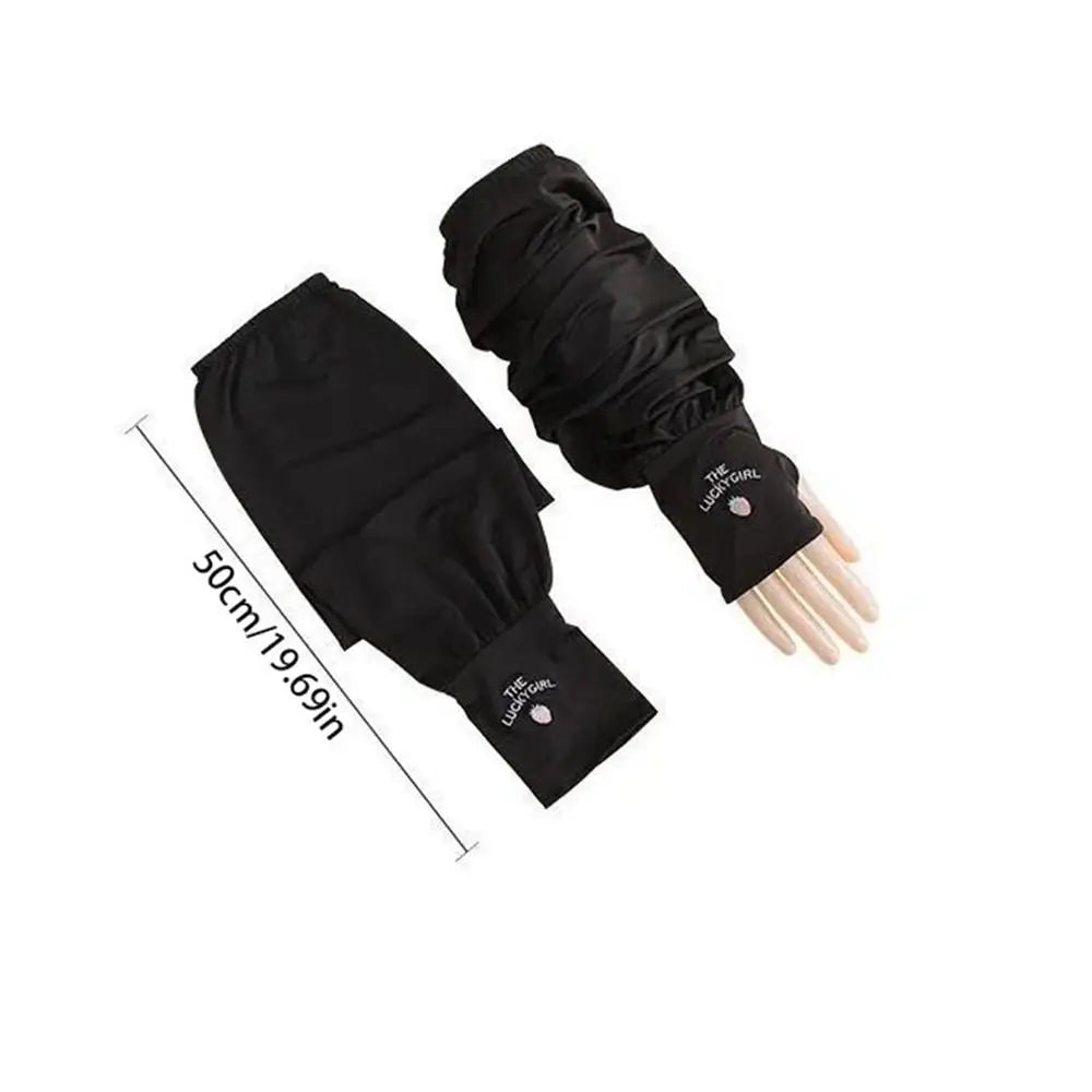 Ice Silk Sun Protection Arm Sleeves – Breathable Summer Cover Sun Protection Sleeves Axl