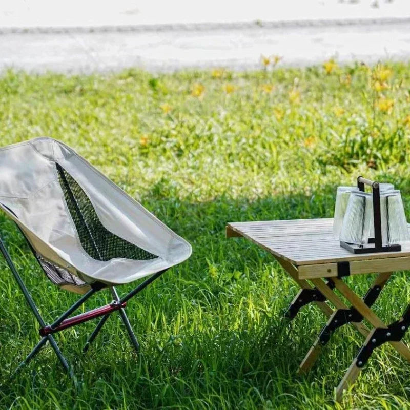 Portable Folding Camping Chair – Aluminum Frame & Carry Bag Folding Camping Chair Axl