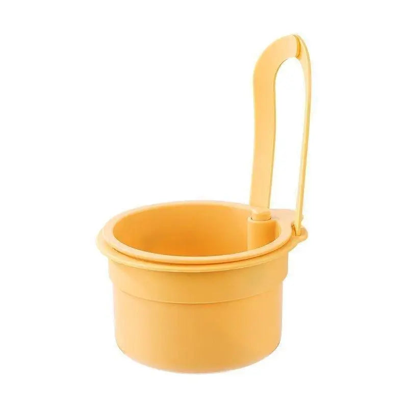 Hanging Sink Colander & Drain Basket | One-Press Empty Sink Drain Basket Axl C