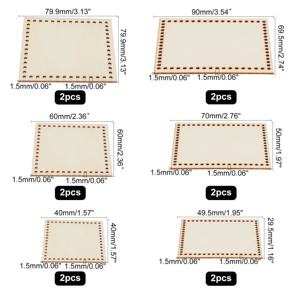 Oval Wood Crochet Basket Base 35x25cm | DIY Knitting Base Crochet Basket Base Axl AECH04-11480