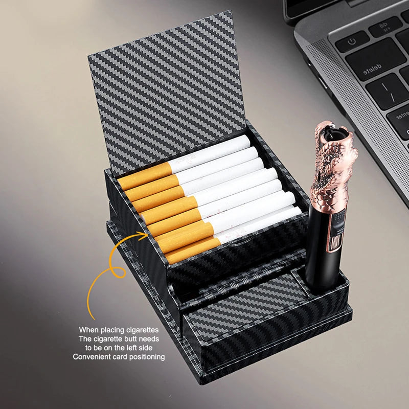Auto-Eject Cigarette Case | 40-Capacity Portable ABS Dispenser Cigarette Dispenser Case Axl