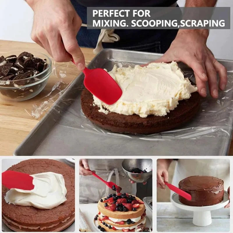 3-Piece Camping Cooking Tool Set – Silicone Spatula & Shovel Camping Cooking Set Axl