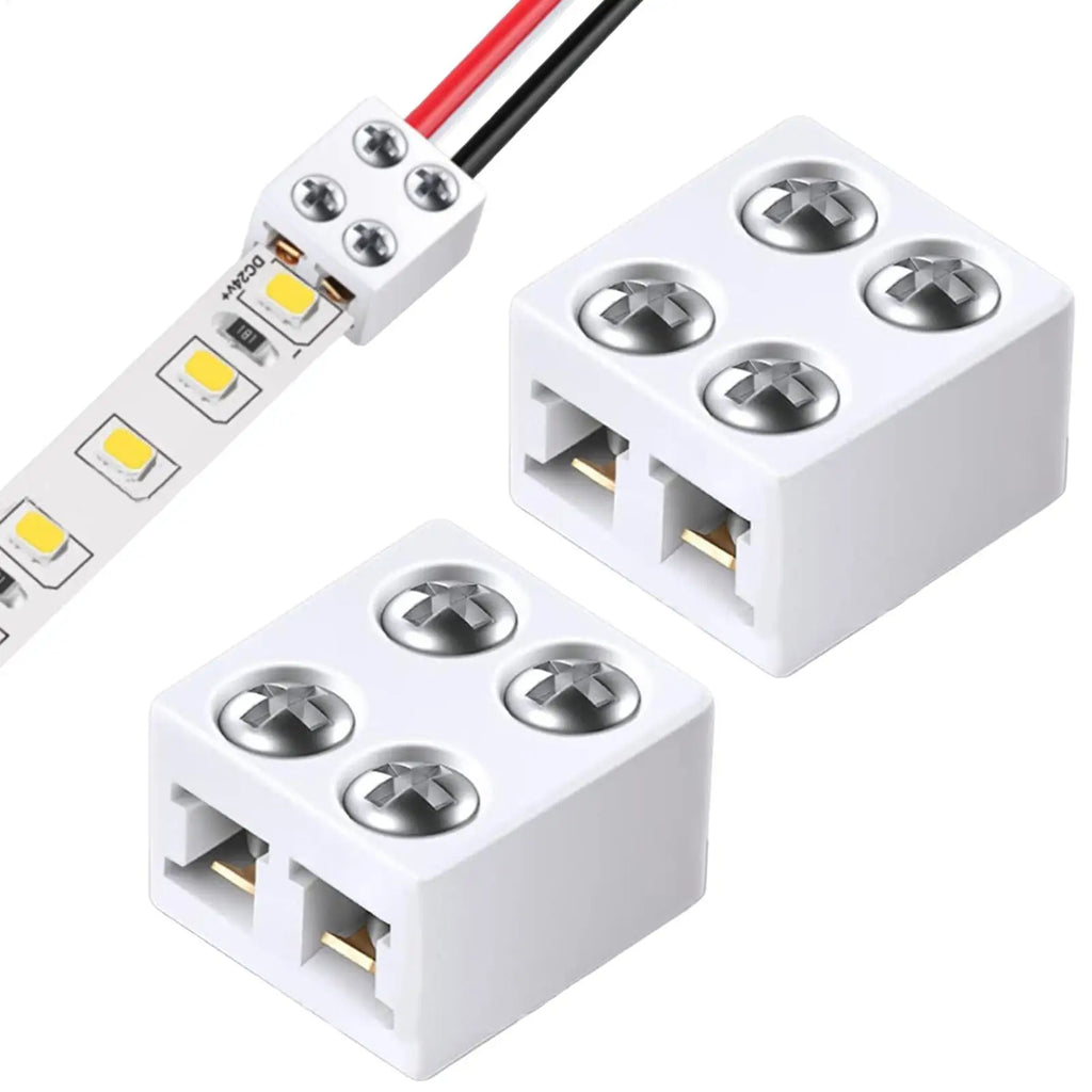 8mm LED Strip Connector – No-Solder Adapter for 5V 12V 24V LED Strip Connector Axl