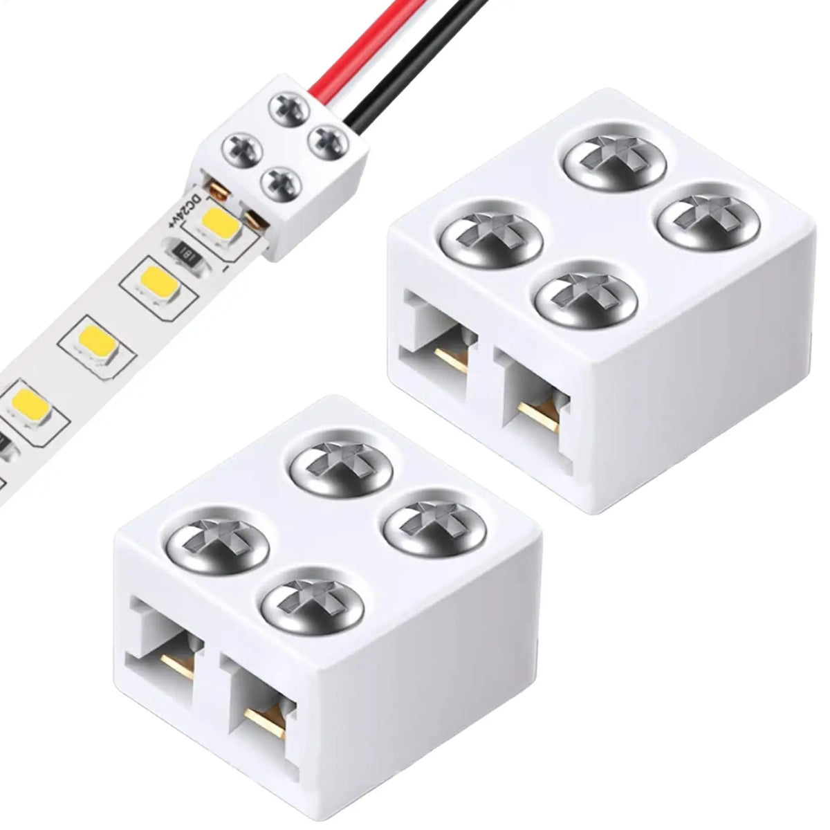 8mm LED Strip Connector – No-Solder Adapter for 5V 12V 24V LED Strip Connector Axl