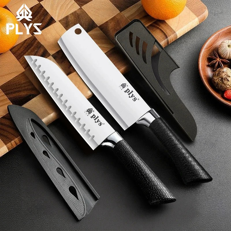 PLYS Kitchen Knife with Sheath | Stainless Steel 17.5cm Kitchen Knife Axl