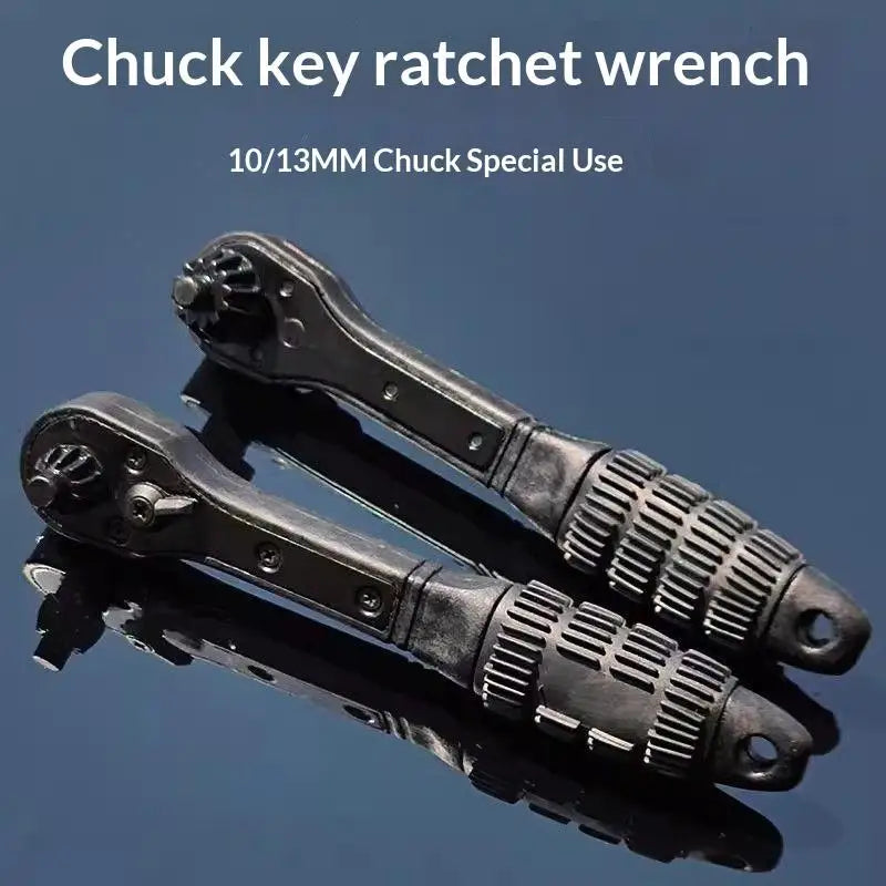 2-in-1 Ratchet Drill Chuck Key Wrench for Power Tools Drill Chuck Wrench Axl