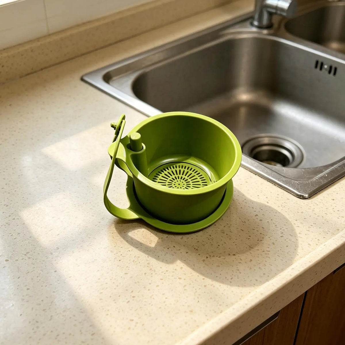 Self-Cleaning Push Sink Strainer Basket | Food Waste Filter Sink Strainer Basket Axl
