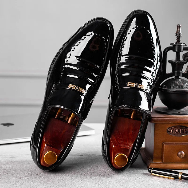 Men's Slip-On Oxford Dress Shoes | Sizes 34–47 | YBQJOO Men's Dress Shoes Axl