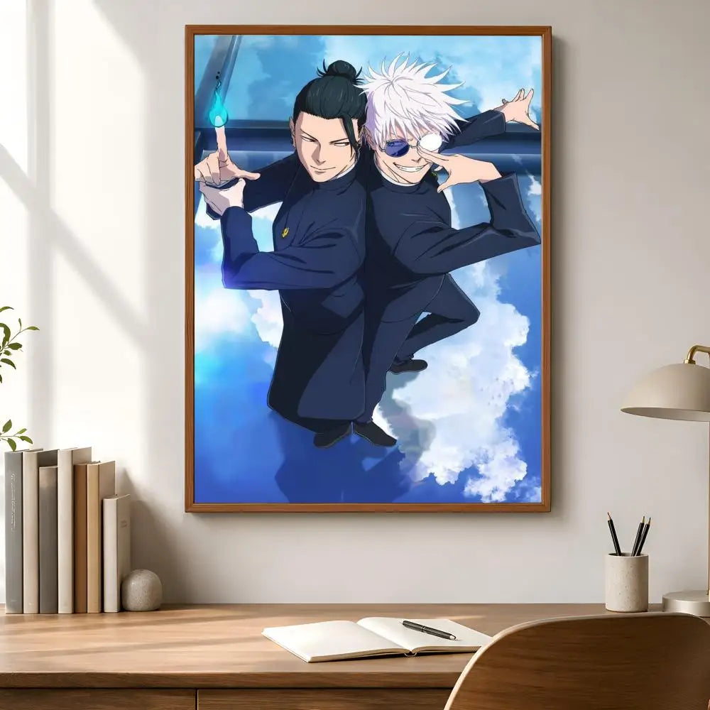Suguru Geto Anime Poster – Waterproof Self-Adhesive Wall Art Anime Wall Poster Axl
