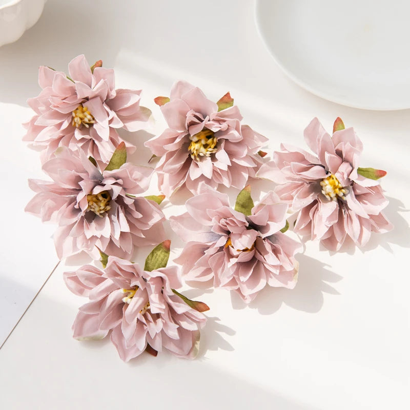 Silk Gerbera Artificial Flowers 40/80 Pcs – Wedding & DIY Decor Artificial Silk Flowers Axl Light Grey 80pcs