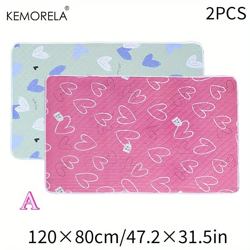 2PCS Washable Dog Training Pads – Reusable Non-Slip Pet Mat Pet Training Pads Axl A
