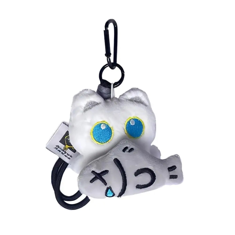 Plush Black Cat Keychain – Cute Bag Charm & Car Keyring Gift Plush Keychain Charm Axl A