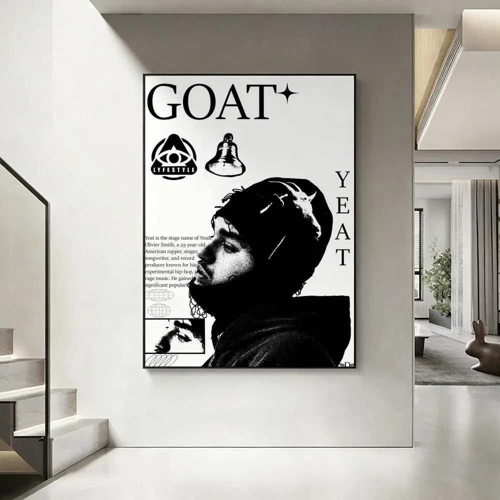 Yeat Rapper HD Poster – Aesthetic Wall Art Print | Home Decor Wall Art Poster Axl White2 21X30cmNoframe