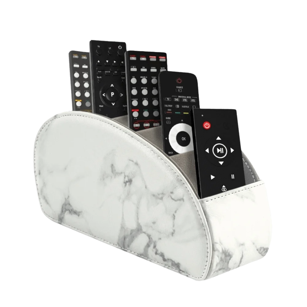 PU Leather Remote Control Holder & Desk Organizer Box Desk Organizer Box Axl Style-D