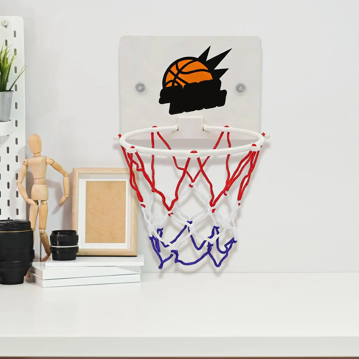 Mini Indoor Basketball Hoop for Kids – Suction Cup Wall Mount Kids Basketball Hoop Axl