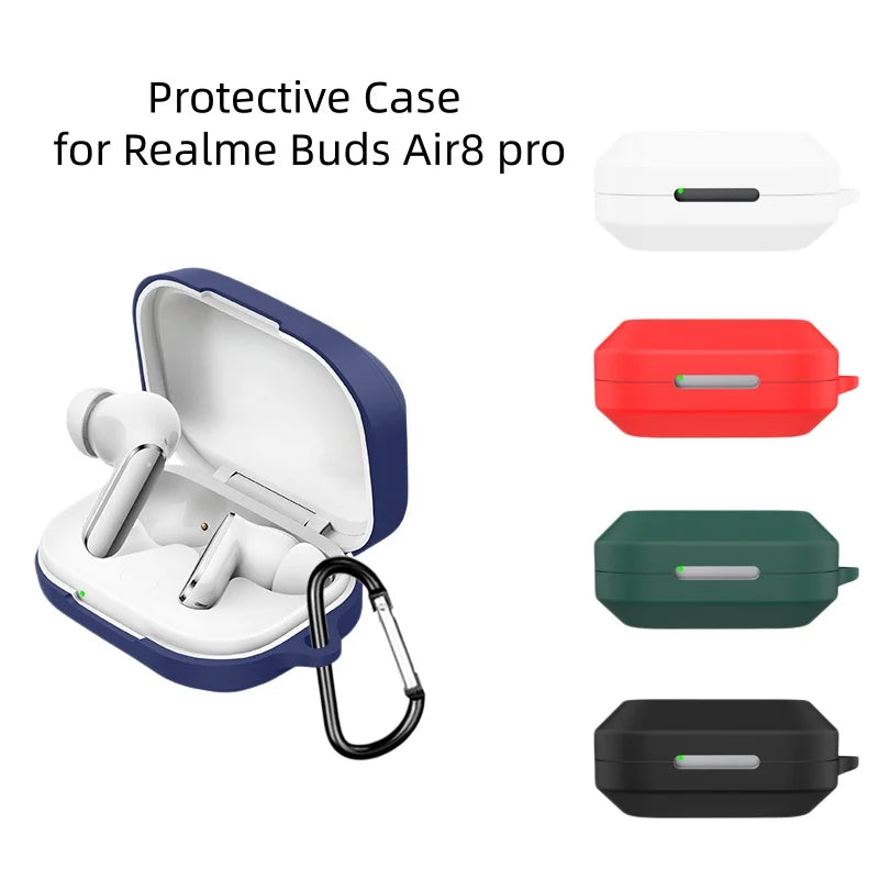 Silicone Case for Realme Buds Air 8 Pro | Shockproof Cover Earphone Case Axl