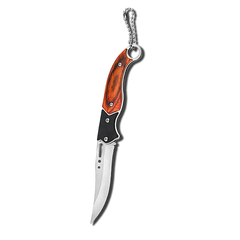 Stainless Steel Folding Pocket Knife – EDC Utility Keychain Folding Pocket Knife Axl 1pcs A