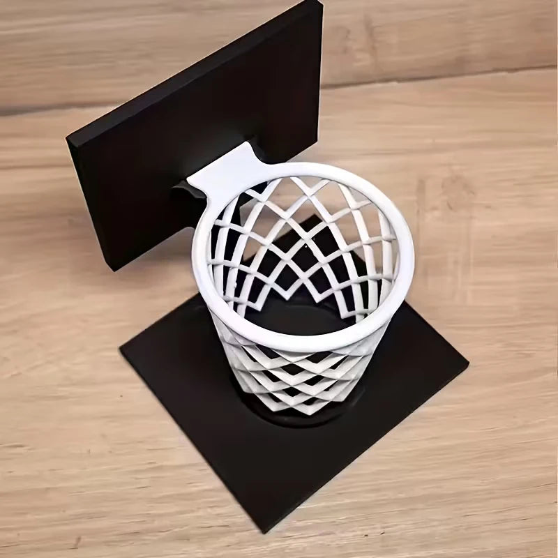Basketball Hoop Pen Holder Desktop Organizer | Fun Desk Decor Desktop Pen Holder Axl