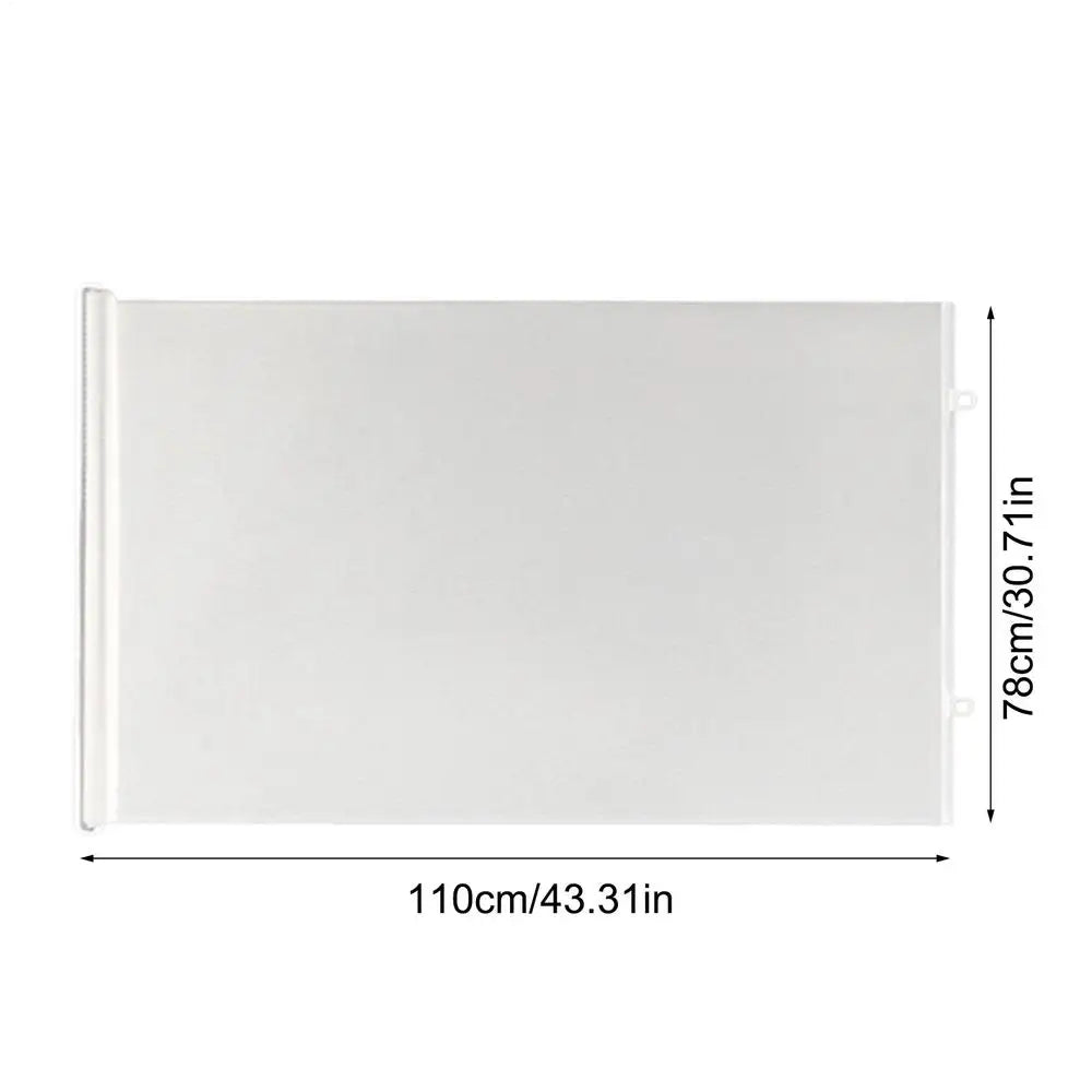 Retractable Dog Gate – No-Drill Pet Safety Barrier for Stairs Retractable Pet Gate Axl White S