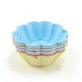 5-Pc Silicone Cupcake Muffin Baking Molds – DIY Bakeware Set Silicone Baking Molds Axl small flower