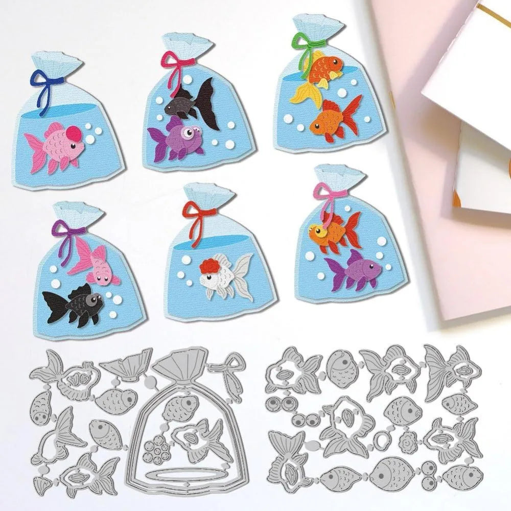 Fish Die Cuts Card Making – Carbon Steel Scrapbooking Dies Craft Die Cuts Axl