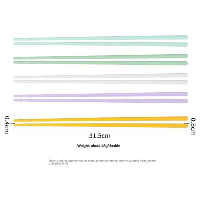 Silicone Chopsticks 31.5cm – Non-Slip Japanese Tableware Pair Silicone Chopsticks Axl