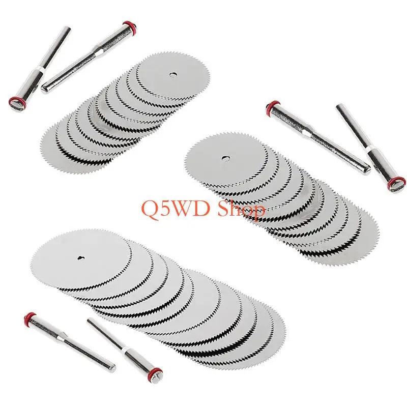 10x 22mm HSS Circular Blade Disc + 2 Rods Rotary Cutting Tool Rotary Cutting Blades Axl
