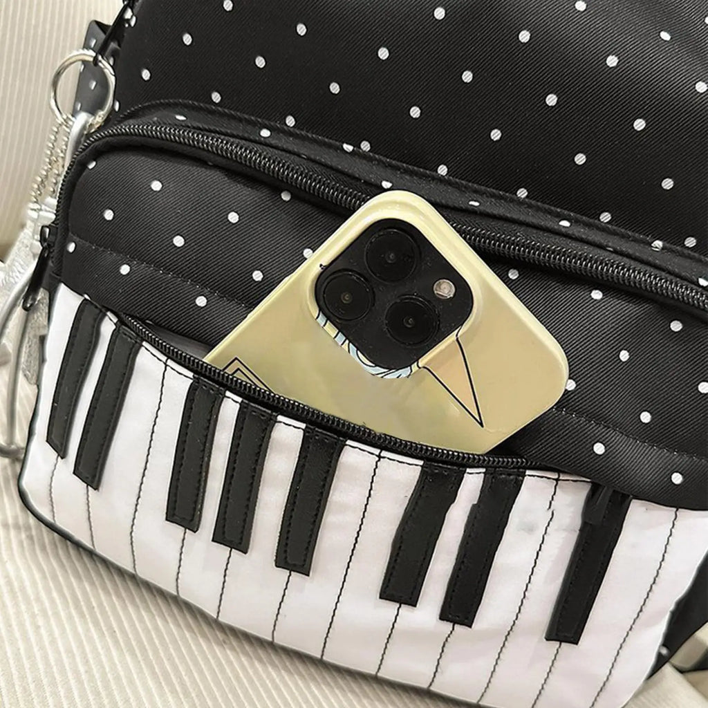 Piano Print Travel Backpack – Lightweight Laptop Bookbag Travel Backpack Axl