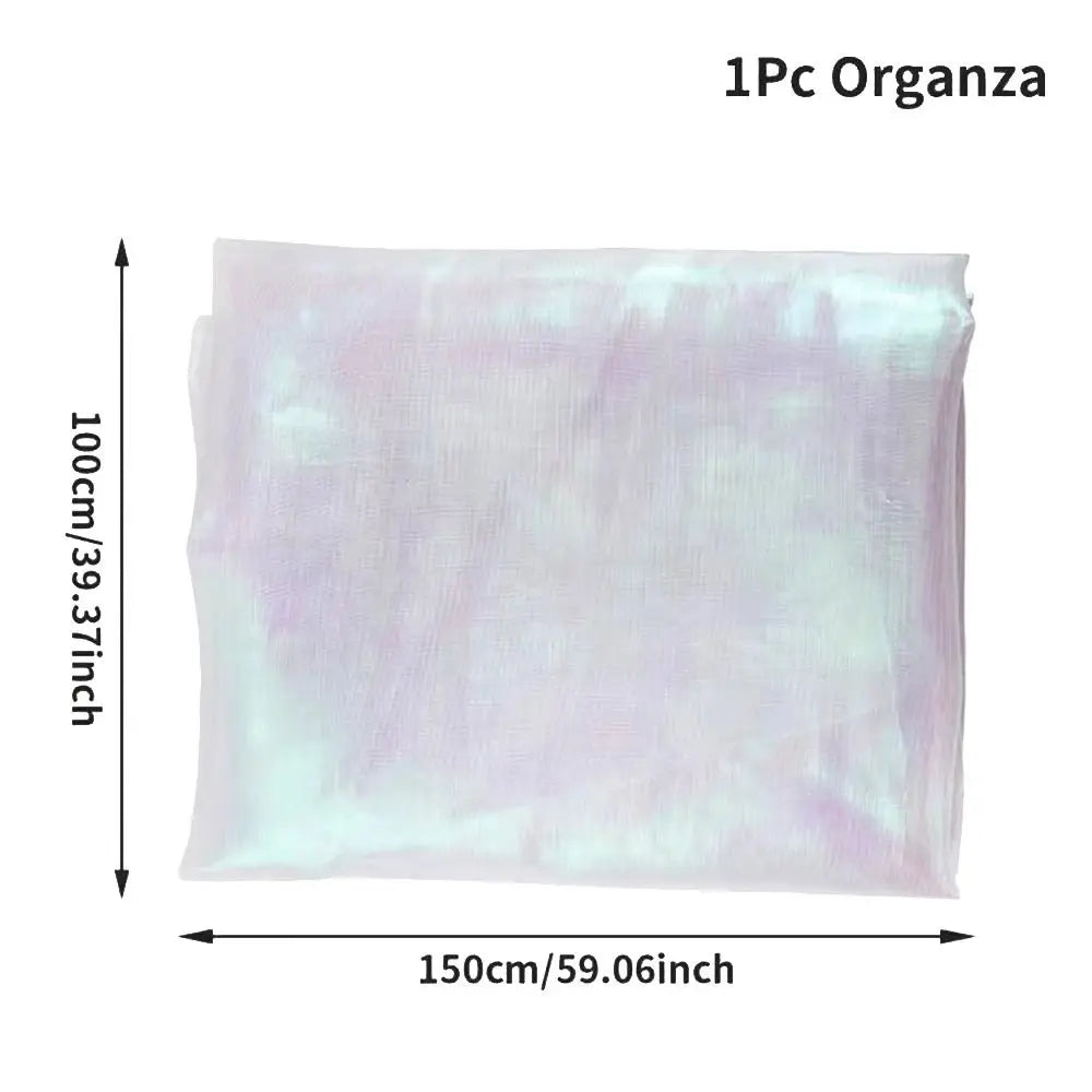 Laser Organza Tulle Fabric – Shiny Voile for Wedding & Stage Organza Tulle Fabric Axl