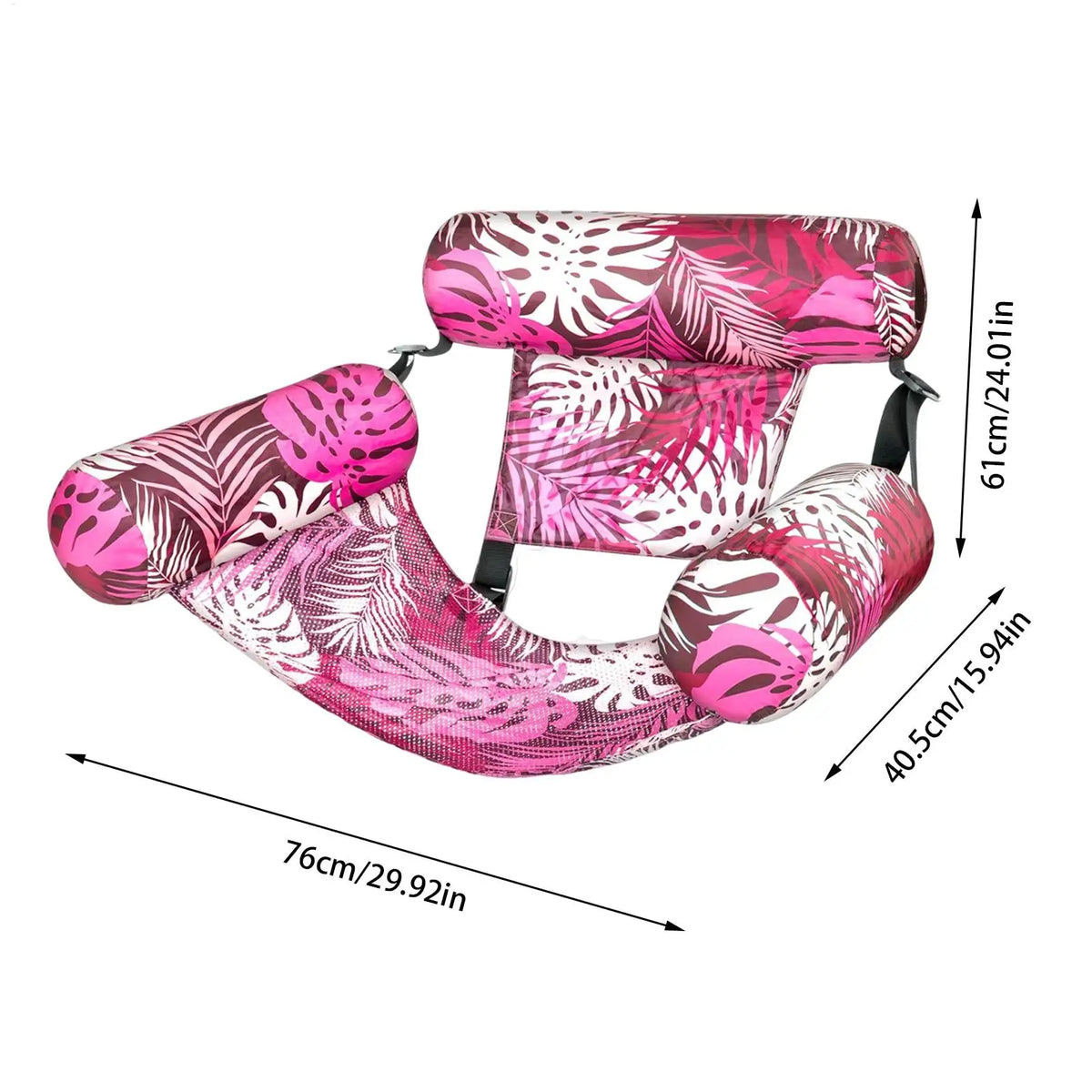 Foldable Inflatable Pool Lounge Chair – Float for Adults Inflatable Pool Float Axl