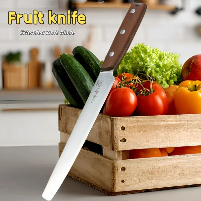 Ebony Handle Fruit Knife – 7" Carbon Steel Kitchen Paring Knife Kitchen Paring Knife Axl
