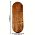 Solid Wood Fruit Tray – Multi-Size Wooden Snack Serving Plate Wooden Serving Tray Axl Random wood grain A