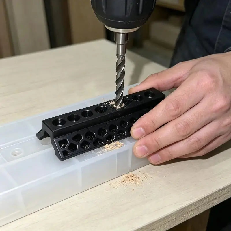 10-Hole PLA Punch Guide Jig – Precise DIY Hole Positioning Craft Punch Jig Axl
