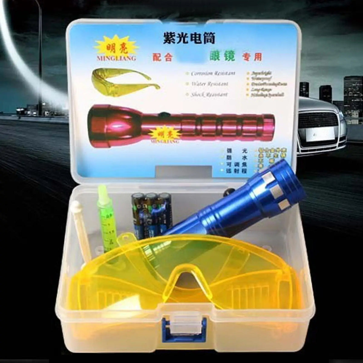 UV Fluorescent AC Leak Detection Kit – Car & Home Systems AC Leak Detection Kit Axl